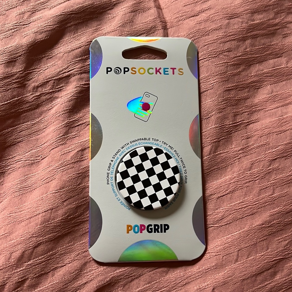 Checkered popsocket